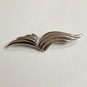 Monet Wings Silver Brooch Pin